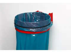 Afvalverzamelaar Voor 120 liter-Zakken Wand Plaatstaal Rood