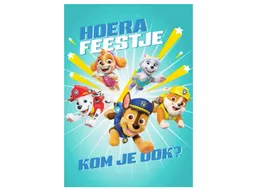 Wenskaart Hallmark uitnodiging Paw Patrol 6 stuks