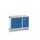 montagetafel 980x1300x600mm multiplexblad 6 laden kast front RAL5010