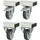 4zwenkwielen,v. werkbank,TPE,bouw H 125mm