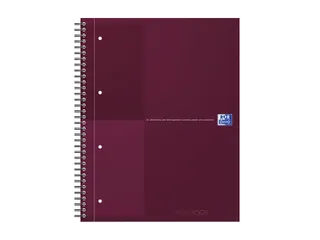 Spiraalblok Oxford International Notebook A4+ lijn Rood - 2