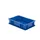 Euronorm-stapelbak 2.7l 75x300x200mm Wanden/bodem Gesloten Blauw