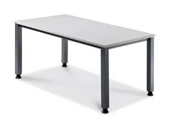 In hoogte verstelbaar bureau,HxBxD 680-760x1600x800mm,blad lichtgrijs
