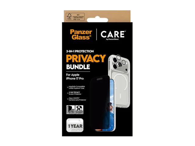 PanzerGlass | CARE by 3-in-1 Flagship Privacy Bundle iPhone 17 P