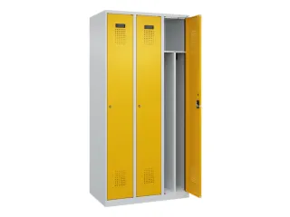 locker voor scheiding van kleding,HxBxD 1850x900x500mm,3vak - 1