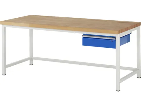 werkbank,HxBxD 840-1040x2000x900mm,beukblad,draagverm. 1250kg