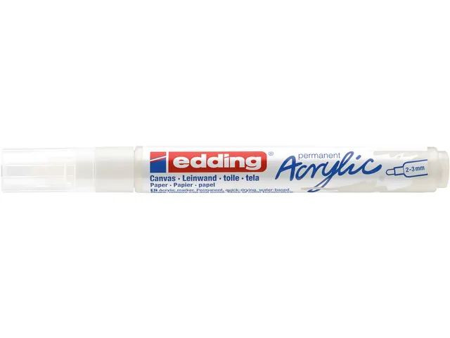 Acrylmarker edding e-5100 medium verkeerswit