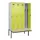 locker met bank,voor scheiding van kleding,HxBxD 2120x1200x815mm,4vak
