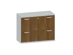 hangmappenkast 770x1000x430mm 2hangmappenframes Onyx+ noten