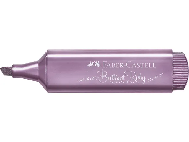 Tekstmarker Faber Castell Metallic robijn