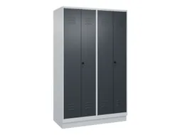 locker voor scheiding van kleding,HxBxD 1950x1200x500mm,4vak