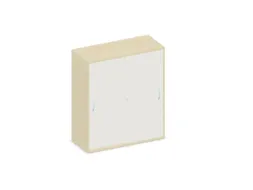 Schuifdeurkast 1150x1000x430mm Decor Romp Esdoorn Decor Front Wit