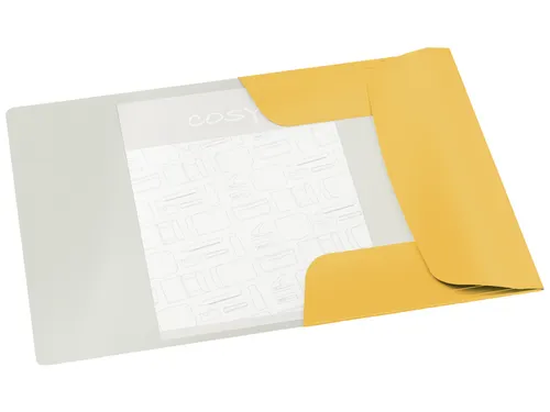 Elastomap Leitz Cosy A4 3-kleps geel