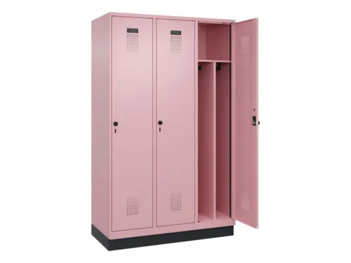 locker voor scheiding van kleding,HxBxD 1950x1200x500mm,3vak