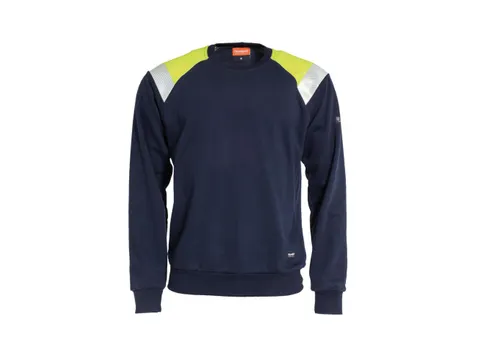 Tranemo 6375 sweater, marineblauw, maat L, per stuk
