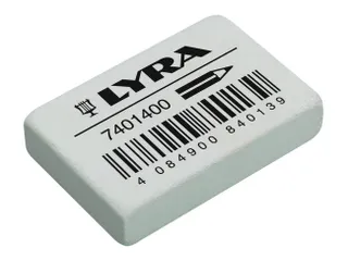 Gum LYRA India Rubber doos à 40 stuks wit - 2