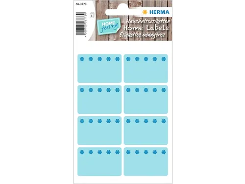 Etiket Herma 3773 26x40mm Diepvries Blauw 48 stuks
