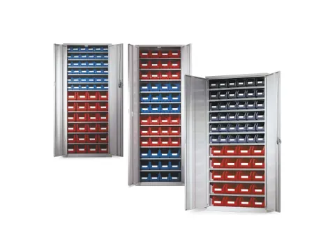 Stellingkast Met 40zichtbakken Hxbxd 1950x950x400mm Zonder Deuren