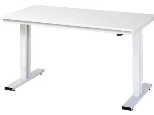 Werkbank elektrisch hoogte verstelbaar 720-1120x1500x800mm wit RAL7035