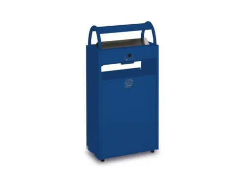 Combi-Asbak 8/60 liter Blauw 960x480x250 Overkapping Verzinkt