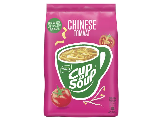 Cup-a-Soup Knorr machinezak Chinese tomaat 140ml