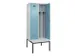 locker met bank,voor scheiding van kleding,HxBxD 2120x800x815mm,2vak