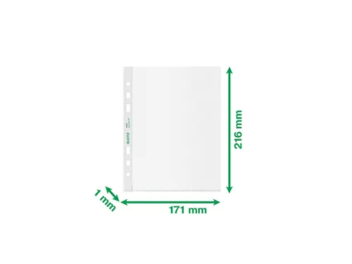 Recycle geperforeerde showtas, A5, 100 micron