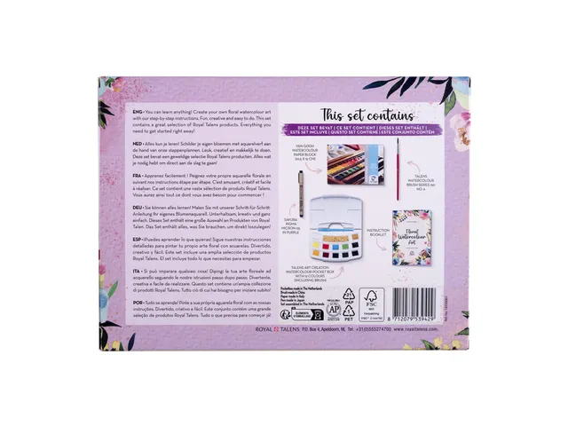 Set peinture aquarelle Talens Art Creation Floral Watercolour Art asso