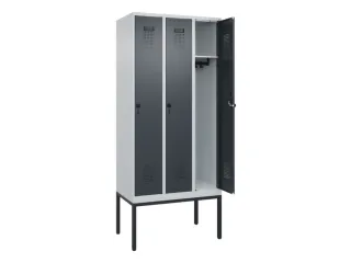 locker,HxBxD 2120x900x500mm,3vak,vak B 300mm,draaigrendel - 1