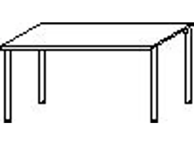 Bureau 4-Poot Hxbxd 680-800X1200X800Mm Ronde Buis Beuken