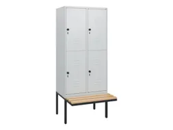 Dubbeldekse dekenkist,HxBxD 1950x800x815mm,2x2vak.,vak B 400mm