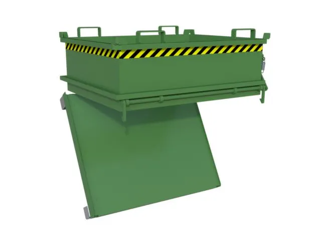 mini-bodemklepcontainer,HxLxB 625x1000x1200mm,0,37m³,inrijbeugel,staa