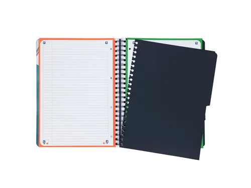 Projectboek Oxford School A4+ lijn 4-gaats 240 pagina's 80gr aqua