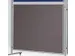 Presentatiewand Hxb 150X120Cm Aluminium Frame Grijze Vilt