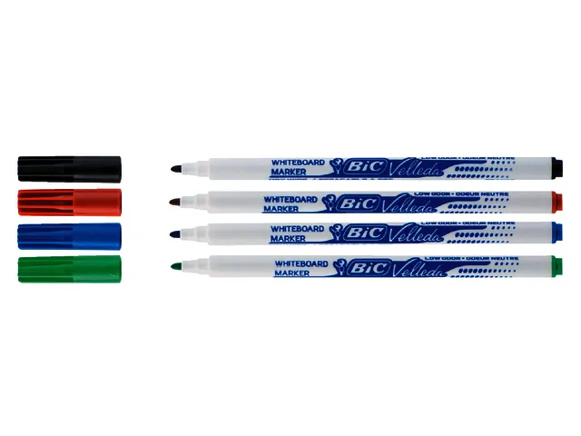 Viltstift Bic Velleda 1721 whiteboard rond fijn zwart