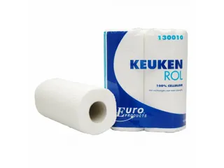 Europroducts Keukenrol Wit Cellulose 2-laags 16x2rol - 1