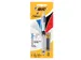 Stylo bille BIC 3 couleurs avec mine HB 0,7mm blister