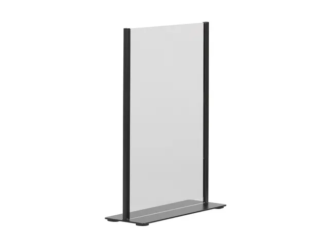 Kaarthouder Europel zwart metaal met acryl bord A4