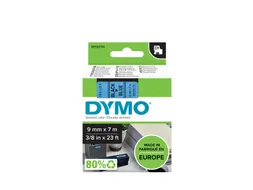 Labeltape Dymo 40916 D1 S720710 9mmx7m zwart op blauw