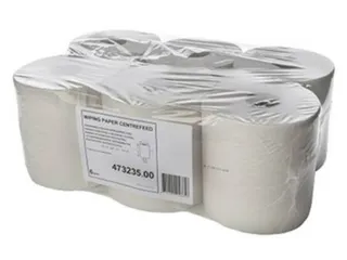 Blanco Centerfeed Poetspapier 1-laags wit met kern 300m/20cm 6 rol - 1