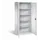 universele kast,HxBxD 1950x890x545mm,4xStalen bodem,cilinderslot