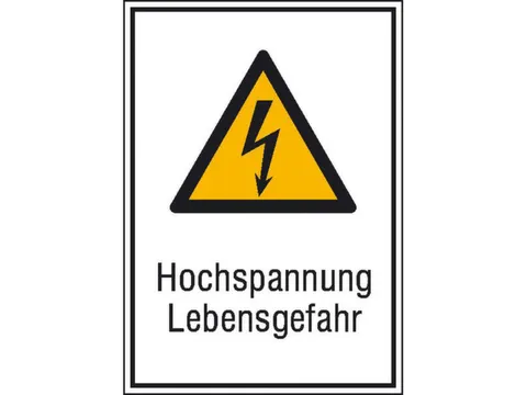 waarschuwings-combibord,v. binnen/buiten,Hoogspanning levensgevaar