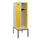 locker met bank,HxBxD 1950x600x815mm,2vak,vak B 300mm,cilinderslot