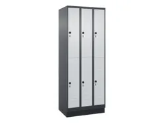 dubbeldekse locker,HxBxD 1950x750x500mm,3x2vak.,vak B 250mm