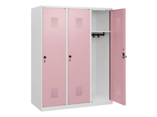 schoollocker,HxBxD 1530x1200x500mm,3vak,vak B 400mm,draaigrendel