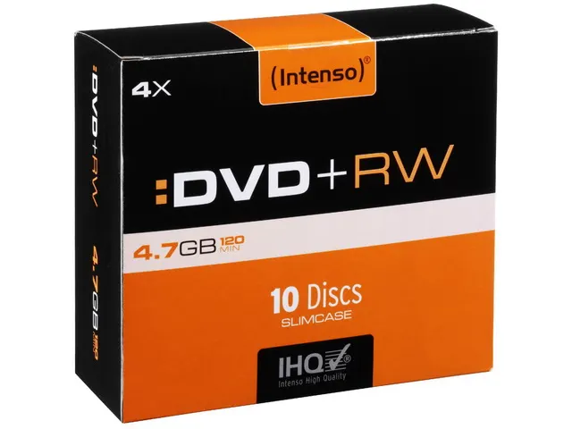 Intenso DVD+RW 4,7GB Slim Case 10 Stuks