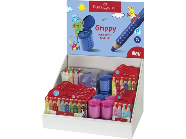 Présentoir Faber-Castell Grippy XXL Jumbo 74 pièces