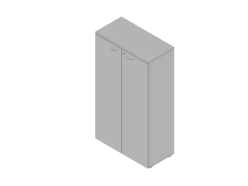 Kantoorkast,3Xhouten Vloer,4Ordnerhoogte,Romp Aluminium,Front Grijs