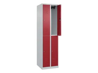 dubbeldekse locker,HxBxD 1850x500x500mm,2x2vak.,vak B 250mm - 2