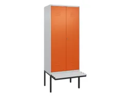 locker voor scheiding van kleding,HxBxD 2120x800x815mm,2vak